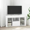 TV staliukas Kampinė LED televizoriaus spinta 100 x 40 x 50 cm Balta