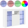 TV staliukas Kampinė LED televizoriaus spinta 100x40x68cm Balta