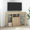 TV staliukas Kampinė LED televizoriaus spinta 100x40x68cm Sonoma ąžuolas