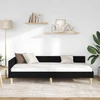 Lova Kampinė lovos konstrukcija Juodas 100 x 200 cm audinys