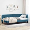 Lova Kampinė lovos konstrukcija Mėlyna 100 cm x 200 cm Aksomas