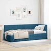 Lova Kampinė lovos konstrukcija Mėlyna 80 cm x 200 cm Aksomas
