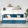 Lova Kampinė lovos konstrukcija Mėlyna 90 cm x 200 cm Aksomas
