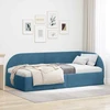 Lova Kampinė lovos konstrukcija Mėlyna 90 cm x 200 cm Aksomas