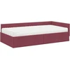 Kampinė lovos konstrukcija su čiužiniu 2 pcs Raudona audinys