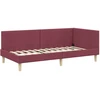 Kampinė lovos konstrukcija su čiužiniu Kita 2 pcs Pilka audinys