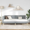 Lova Kampinė lovos konstrukcija Šviesiai pilka 90 cm x 190 cm