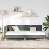 Lova Kampinė lovos konstrukcija Tamsiai pilka 80 cm x 200 cm