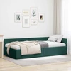 Lova Kampinė lovos konstrukcija Tamsiai žalia 90 cm x 190 cm audinys