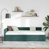Lova Kampinė lovos konstrukcija Tamsiai žalia 90 cm x 190 cm audinys