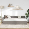Lova Kampinė lovos konstrukcija Tortora 90 cm x 190 cm audinys