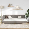 Lova Kampinė lovos konstrukcija Taupe 90 x 190 cm audinys