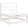 Kampinė sodo sofa iš palečių su pagalvėlėmis, impregnuota eglė