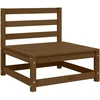 Kampinė sodo sofa iš palečių su pagalvėlėmis, impregnuota eglė