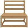 Kampinė sodo sofa iš palečių su pagalvėlėmis, impregnuota eglė