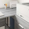 Kampinis rašomasis stalas Pilkas Sonoma 102 x 88 x 75 cm