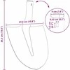Kastuvo galva Raudona 39,5 x 27,5 cm