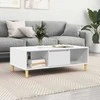 Kavos staliukas Balta 102 x 55 x 35 cm Apdirbta mediena