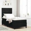 Kiemas lova su čiužiniu su galvūgalio Juoda 90 x 200 cm audinys