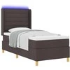 Kiemas lova su LED juostelėmis Ruda 90 x 190 cm audinys