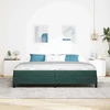 Kiemas lova su čiužiniu Tamsiai žalia 200 x 210 cm audinys