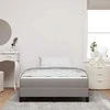Kiemas lova su čiužiniu Taupe 120 x 200 cm audinys