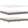 Kiemas lova su pagalve Tortora 200 x 200 cm audinys