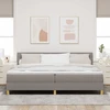 Kiemas lova su pagalve Tortora 200 x 200 cm audinys