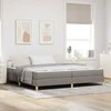 Kiemas lova su čiužiniu Taupe 200 x 200 cm audinys