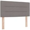 Kiemas lova su čiužiniu Tortora 200 x 90 cm audinys