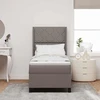 Kiemas lova su pagalve su galvūgalio Taupe 200 x 80 cm audinys