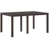 Sodo stalas Ruda 150 x 100 x 73 cm poliratanas