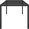 Sodo stalas Gryna juoda 250 x 100 x 75 cm poliratanas