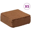 Kokoso pluošto blokai, 5vnt., 5kg kiekvienas, viso 25kg