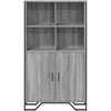 Komoda, juodos spalvos, 79,5x35,5x137,5cm, apdirbta mediena