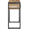konsolinis stalas 100x35x75 cm Tvirtas neapdorotas medis Mango