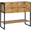 Konsolinis stalas Ruda 90 x 35 x 80 cm Kietos akacijos mediena
