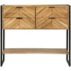 Konsolinis stalas Ruda 90 x 35 x 80 cm Kietos akacijos mediena