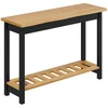 VidaXL Konsolinis stalas su lentyna EKAI Juoda 112 x 35 x 76 cm