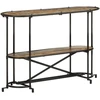 Konsolinis staliukas, 110x42x76cm, perdirbtos medienos masyvas