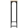 Konsolinis staliukas, ąžuolo, 75x19,5x75cm, apdirbta mediena