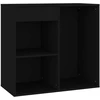 Kosmetikos spintelė, juoda, 80x40x75cm, apdirbta mediena