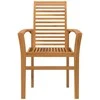 Valgomasis krėslas 2 pcs Ruda 62 x 55 x 94 cm Kieto teka medžio