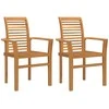 Valgomasis krėslas 2 pcs Ruda 62 x 55 x 94 cm Kieto teka medžio