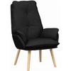 Fotelis krėslas Juoda 69 x 74 x 93 cm Audinys ir Fanera