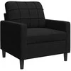 Sofa Krėslas, juodos spalvos, 60cm, aksomas