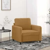 Sofa Krėslas, rudos spalvos, 60cm, aksomas