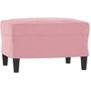 Sofa Krėslas su pakoja, rožinės spalvos, 60cm, aksomas