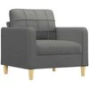 Sofa Krėslas, tamsiai pilkos spalvos, 60cm, audinys