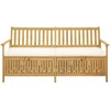 Lauko baldų komplektas Laikymo suolas su pagalve su saugykla 170 x 63 x 84 cm
